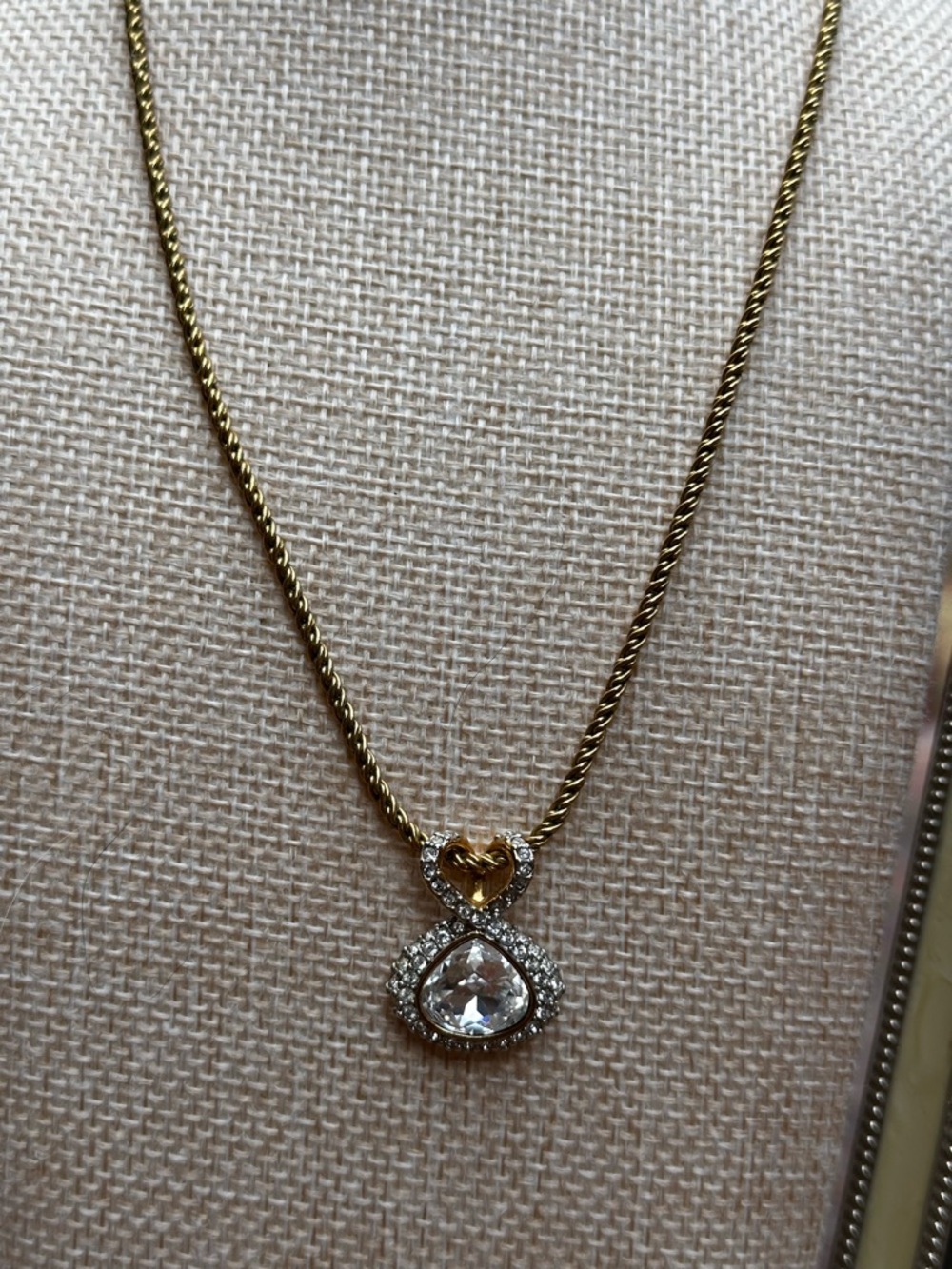 Swarovski Gold-Plated Crystal Heart Pendant Necklace - Picture 5 of 9
